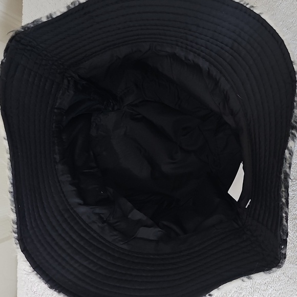 NWT Melrose & Market Plaid Eyelash Bucket Hat Black Combo One Size - Picture 6 of 10
